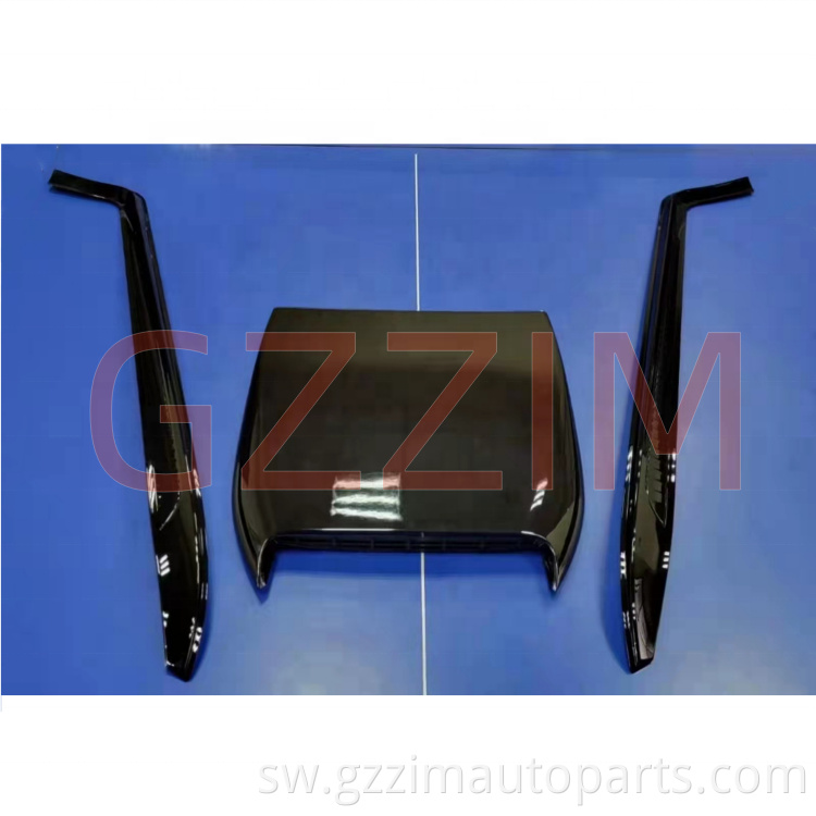 Light Black Plastic Hood Strip For Prado2